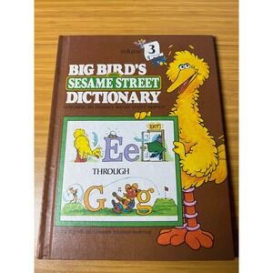 Big Bird Sesame Street Dictionary Volume 3 Childrens Educational Book